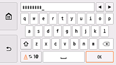 ネットワークキー入力画面